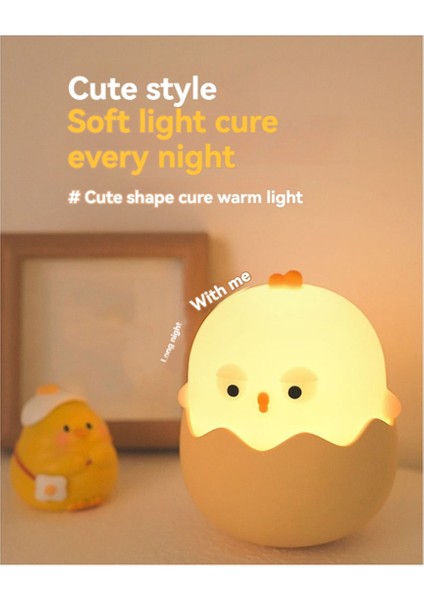 Yumurta Kabuğu Tavuk Gecesi Işık USB Şarj Bardbler Renkli Gece Işık Yatak Odası Başsi (Yurt Dışından) fiyatları