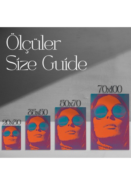 Pop Art Portresi Tablosu modelleri