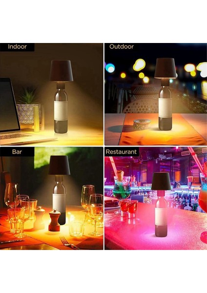 Kablosuz Şişe Lambası, 3 Renkli Basamaksız Karartma Pridola Şişe Lambaları, Dokunmatik LED Şarap Şişesi Lambası Işığı Çubuklar Için, Restoran (Yurt Dışından) modelleri