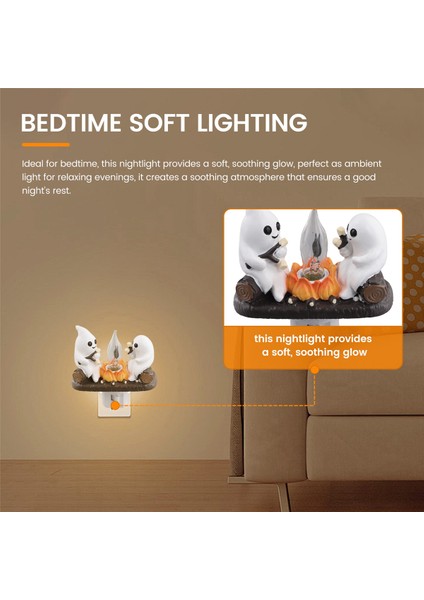 Hayalet Kamp Ateşi Flickering Nightlight Gece Işık Fişi Duvar Ürkütücü Ateş Gece Işık Cadılar Bayramı Hayalet Kamp Ateş (Yurt Dışından) fırsatları