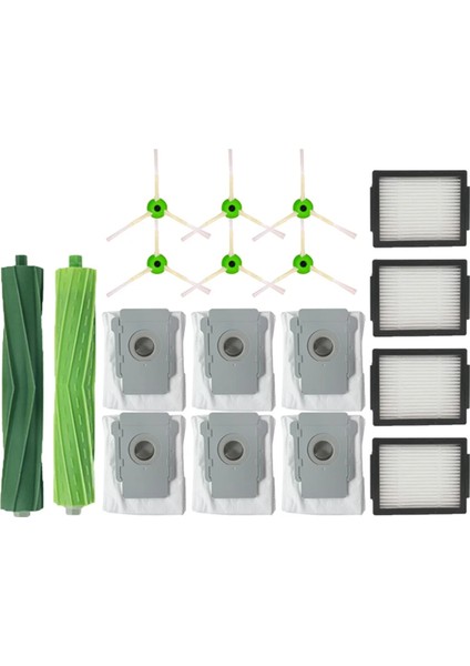 Irobot Roomba Için I7 I7 I6 I8 I3 Plus E5 E7 E &amp; I Serisi Ana Yan Fırça Hepa Filtreleri Vakum Süpürge Yedek Parçaları (Yurt Dışından)