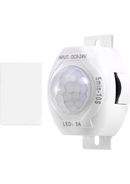 Pır Kızılötesi Hareket Sensörü Dedektörü DC5-24V Off Off Tımer Anahtarı Ev LED Işık Gövde Pır Hareket Sensörü Lambası (Beyaz) (Yurt Dışından) modelleri