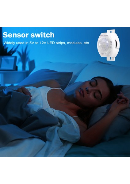 Pır Kızılötesi Hareket Sensörü Dedektörü DC5-24V Off Off Tımer Anahtarı Ev LED Işık Gövde Pır Hareket Sensörü Lambası (Beyaz) (Yurt Dışından) fırsatları