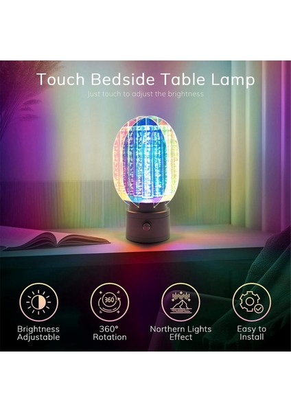 Işıklar Projektör, Yatak Odası/masaüstü Dekorasyonu Için Uygun Parlaklığı Ayarlamak Için Dönen Düğmeli Kablosuz Gece Işığı (Yurt Dışından) fırsatları