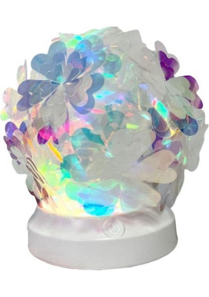 Yatak Odası Lambası Başucu Lambası Gece Işık Renkli Değişim Renk Romantik Işık ve Gölge Atmosfer Gece Işığı A (Yurt Dışından)