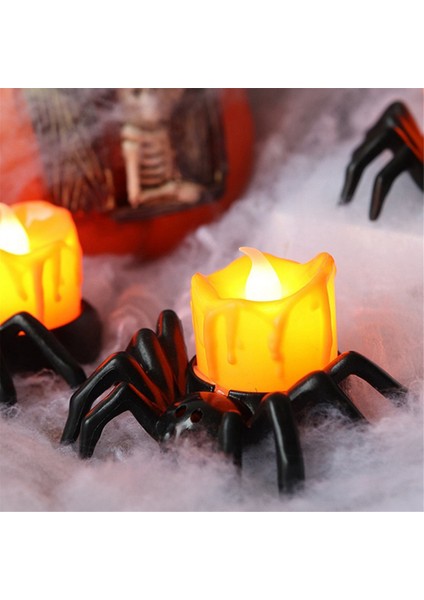 Örümcek Kabak Mum Işıkları Cadılar Bayramı Dekorasyon Işıkları Sıcak Beyaz Cadılar Bayramı Ev Dekorasyon Aksesuarları (Yurt Dışından) indirimleri