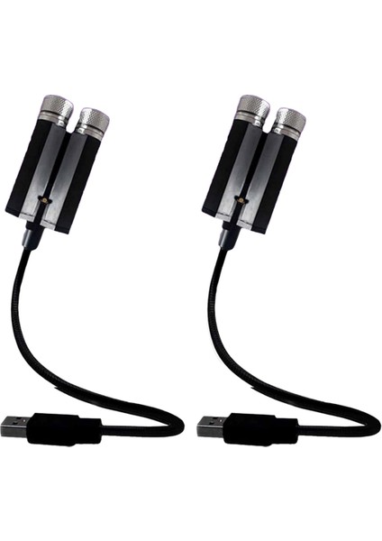 Yıldız Projektör Gece Işığı Ayarlanabilir Romantik Galaxy Esnek USB Iç Araç Işıkları, Taşınabilir Gece Lambası Süslemeleri (Yurt Dışından)