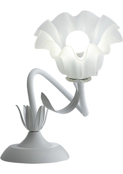 Sevimli Çiçek Masası Lambası, LED Ampul Retro Başucu Lambası ile 3 Renk Sıcaklık Masa Lambası (Yurt Dışından)