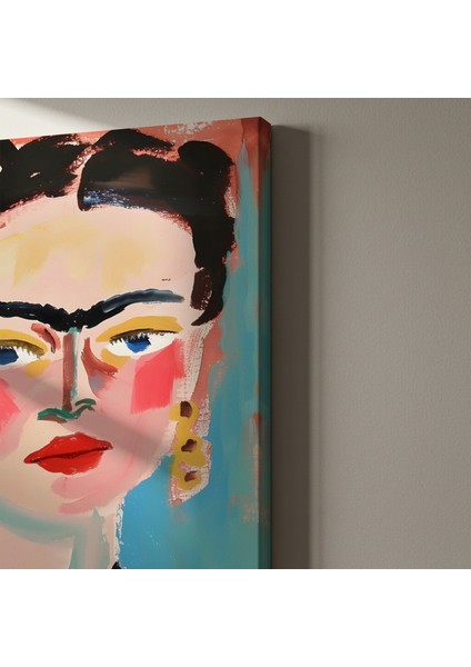 Frida Kahlo Ilhamıyla Modern Eklektik Sanat Tablosu indirimleri