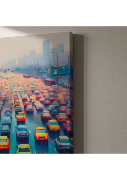 Modern Trafik Akışı Yağlıboya Tablosu indirimleri