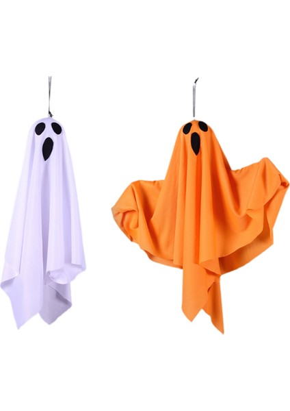 Cadılar Bayramı Dekorasyon LED Asma Lamba Parlayan Beyaz Hayalet Korku Iç Mekan Düzeni Atmosfer Lambası (Yurt Dışından) indirimleri