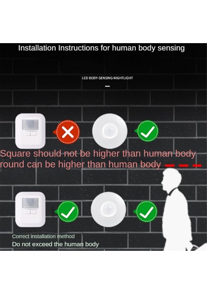 Switch LED Gece Işık Pır Hareket Sensörü Akıllı Gece Lambası, Kablosuz Uzaktan Kumandalı Merdiven Koridorları Için Eu Fiş (Yurt Dışından)