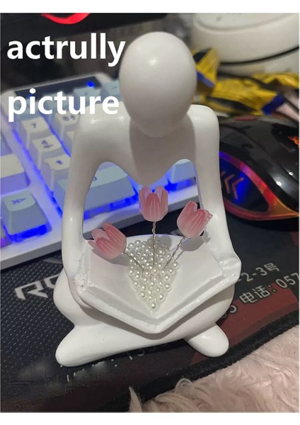 Özet Şekil Lale Gece Işık Heykel Reçine Heykeli Kitaplık Oturma Odası Masası Sehpa Başucu (Yurt Dışından)