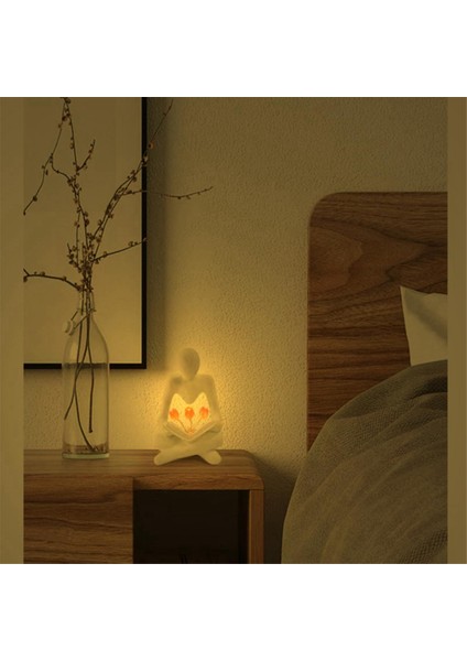 Özet Şekil Lale Gece Işık Heykel Reçine Heykeli Kitaplık Oturma Odası Masası Sehpa Başucu (Yurt Dışından) fırsatları