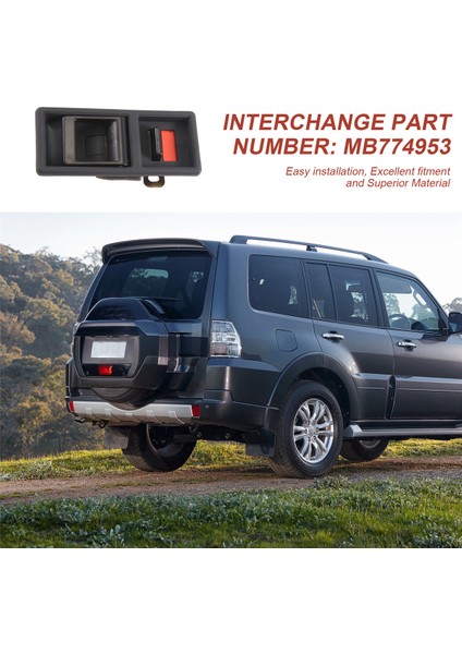 Araba Arka Arka Bagaj Bagajı Iç Kapı Koyu Mitsubishi Pajero Montero Shogun MB774953 MB793491 (Yurt Dışından) indirimleri