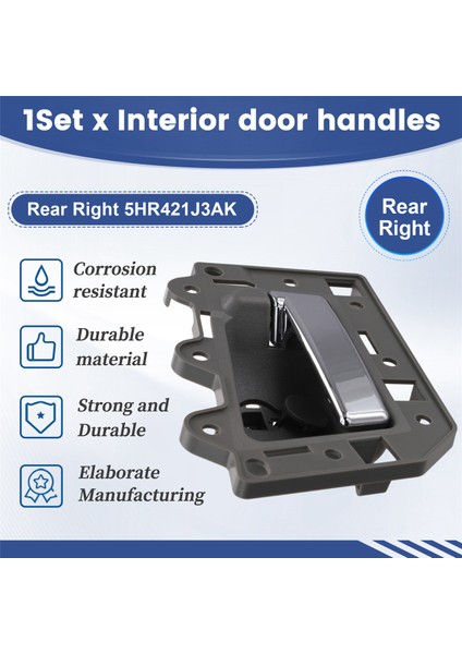 Jeep Grand Cherokee 2005-2011 Için Araba Iç Kapı Kolu Arka Kol Arka Sağ 5HR421J3AK (Yurt Dışından) indirimleri