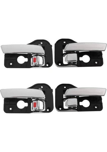 1 Set Yüksek Kaliteli Araba Iç Kapı Tutamağı 82620-1D000 82610-1D000 826201D000 826101D000 Kia Carens Rondo 2007-2013 (Yurt Dışından)