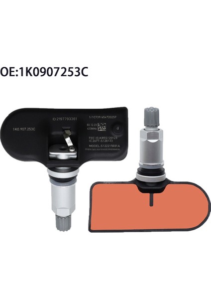 Audi A3 A5 Q5 S4 S5 Tt Vw cc Beetle Golf 433MHZ 1K0907253C 1K0998275 Için Tpms Lastik Basınç Sensörü (Yurt Dışından) indirimleri
