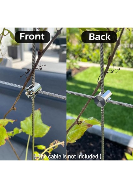 20 Adet Çapraz Kablo Kelepçeleri, 1/8 Inç Tel Halat Veya Çubuk Bağlantı Parçaları Için Paslanmaz Çelik Çapraz Kelepçeler, Sondaj Gerekli Klipsler Yok (Yurt Dışından) modelleri