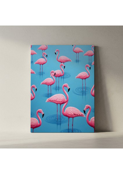 Pembe Flamingolar Soyut Sanat Tablosu fiyatları
