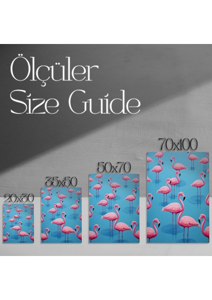 Pembe Flamingolar Soyut Sanat Tablosu modelleri