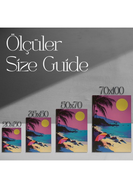 Tropikal Sahil Pop Art Tablosu modelleri