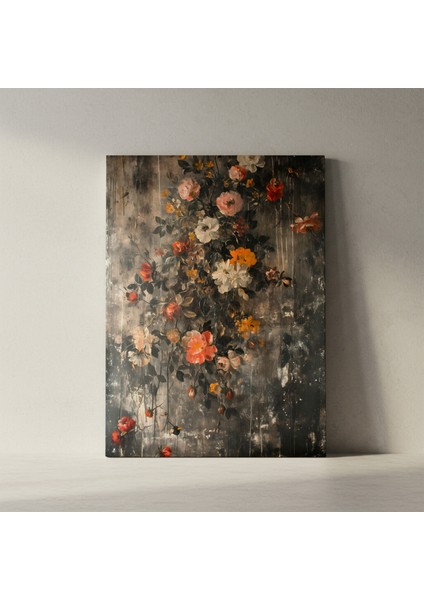 Karanlık Romantizm Akımı Çiçek Resim Tablosu fiyatları