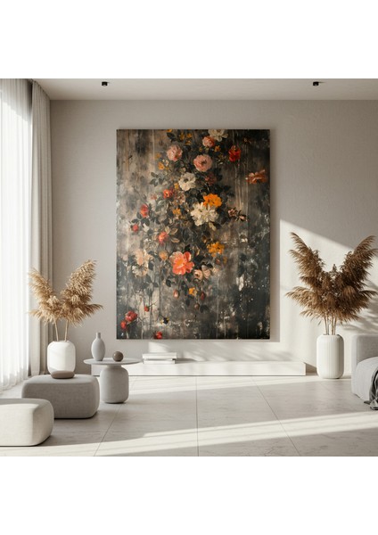 Karanlık Romantizm Akımı Çiçek Resim Tablosu fırsatları