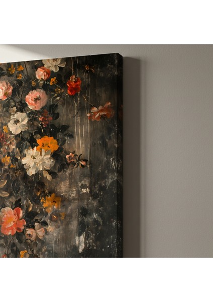 Karanlık Romantizm Akımı Çiçek Resim Tablosu indirimleri