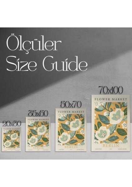 Berlin Botanik Bahçesi Ilhamıyla Modern Çiçek Desenli Tablo modelleri