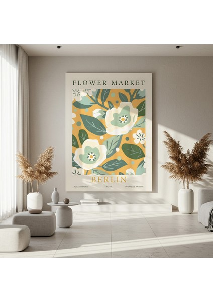 Berlin Botanik Bahçesi Ilhamıyla Modern Çiçek Desenli Tablo fırsatları
