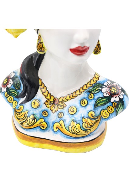 Moor Dekoratif Desenli Büst Heykel indirimleri