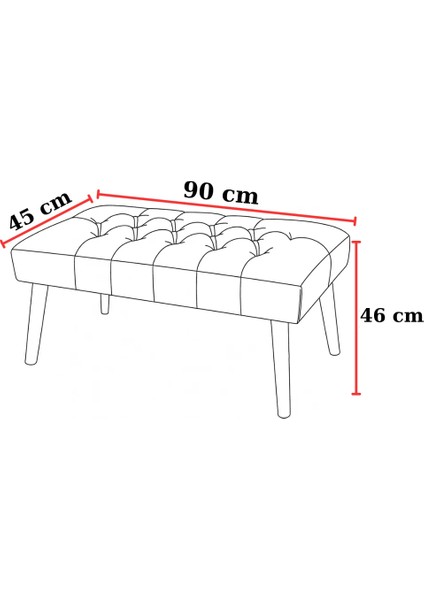 - Bench Bank - Deri Kumaş - Ahşap Ayak - Yeşil fiyatları