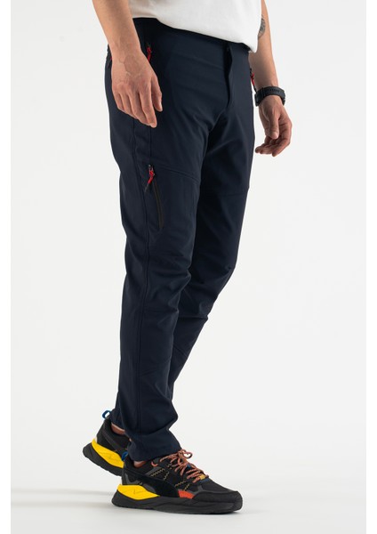Erkek Lacivert Nefes Alan Likralı 4 Cepli Outdoor Pantolon indirimleri
