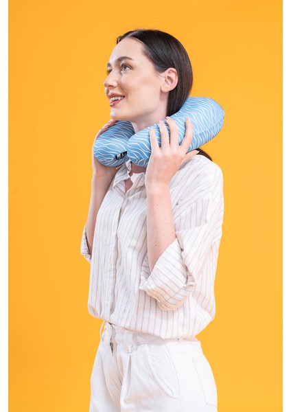 Visco Seyahat Yastığı Boyun Yastığı Mavi - 30X30X9 cm modelleri