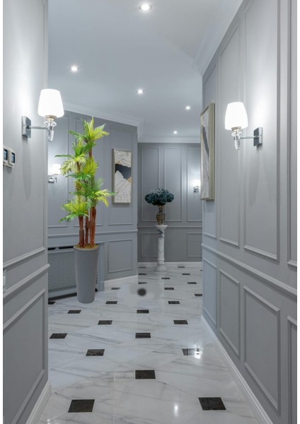 Dev Boy Areka Palmiye Ağacı 5 Gövde 45 Yaprak 240 cm Ev ve Ofis Için Yapay Ağaç Kumsal Vazoda fiyatları