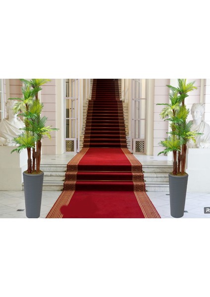 Dev Boy Areka Palmiye Ağacı 5 Gövde 45 Yaprak 240 cm Ev ve Ofis Için Yapay Ağaç Kumsal Vazoda modelleri