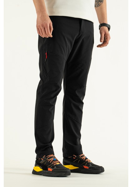 Erkek Siyah Nefes Alan Likralı 4 Cepli Outdoor Pantolon fiyatları