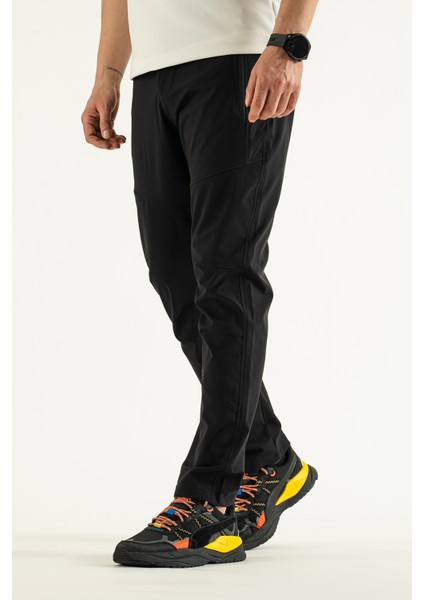 Erkek Siyah Nefes Alan Likralı 4 Cepli Outdoor Pantolon indirimleri