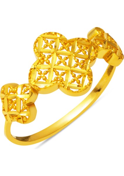 Papatya Sarmaşık 22 Ayar Altın Yüzük