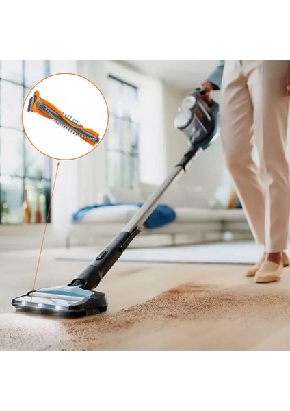 Philips Xc 7040, Xc 7043, Xc 8043 Speedpro Max Şarjlı Dikey Süpürge ile Uyumlu Emici Başlık Fırçası