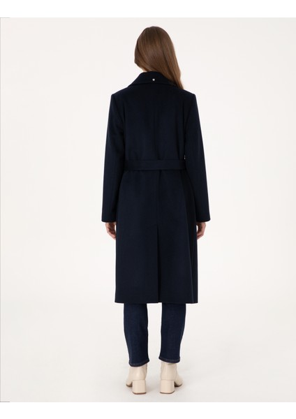 Kadın Lacivert Kaşe Kaban 50308920-VR033 indirimleri