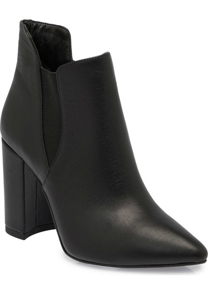 Siyah Hakiki Deri Kadın Bot - K25K1BT68285-A23