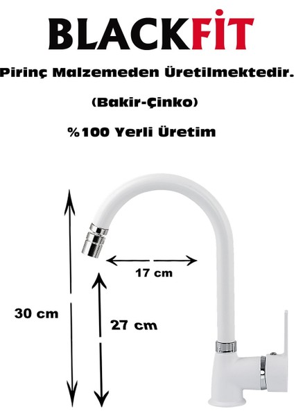 Beyaz Delta Eviye Bataryası Oynar Başlıklı Mutfak Bataryası Çift Su Girişli Mutfak Musluğu Çeşme modelleri