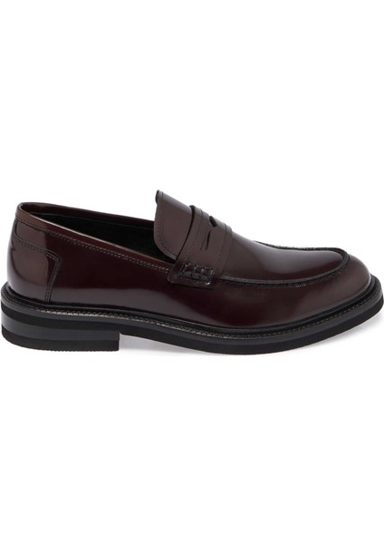 Bordo Hakiki Deri Erkek Casual Ayakkabı - E24S1AY56972-A36 modelleri