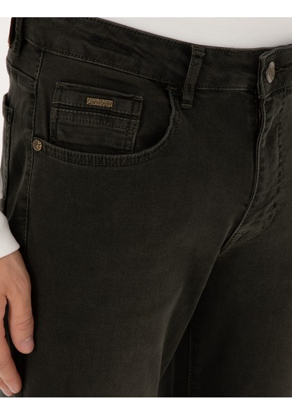 Erkek Haki Slim Fit Jean Pantolon 50315283-VR027 indirimleri