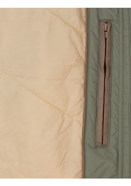 Erkek Yeşil Dik Yaka Mont 50310174-VR255