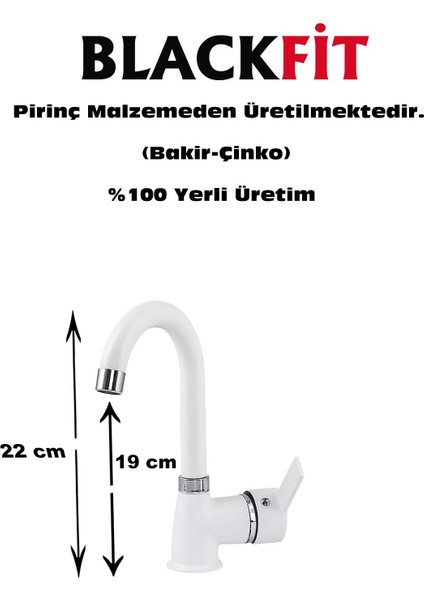 Beyaz Delta Lavabo Bataryası Banyo Bataryası Çift Su Girişli Lavabo Musluğu Çeşme 5 Yıl Garantili fiyatları