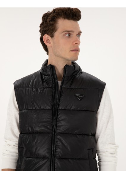Erkek Siyah Dolgulu Şişme Yelek 50313940-VR046 fiyatları