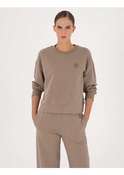 Kadın Vizon Oversize Sweatshirt 50314963-VR052